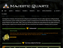 Tablet Screenshot of majestic-quartz.com